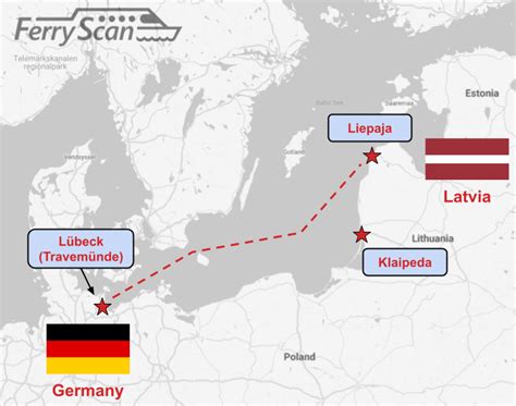 liepaja to lubeck ferry.